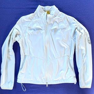 Athlete full zip reflective running jacket